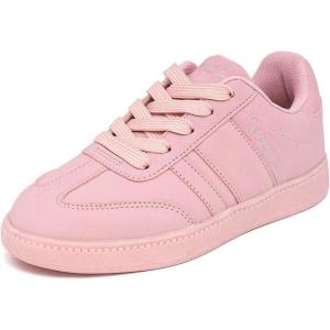 imageNautica Boys Girls Casual Fashion Shoes  Comfortable Soccer Classic Walking Tennis Sneakers for Kids  Breathable Lightweight ampamp Flexible Lace UpBungee LowTopHigh TopBlush