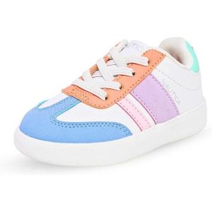 imageNautica Boys Girls Casual Fashion Shoes  Comfortable Soccer Classic Walking Tennis Sneakers for Kids  Breathable Lightweight ampamp Flexible Lace UpBungee LowTopHigh TopWhite Light White