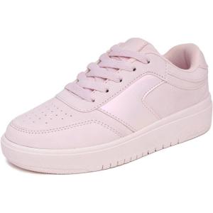 imageNautica Girls Fashion Shoe  LaceUp LowTop Tennis Sneakers for Big Kids Little Kids ampamp Toddlers Regular HeelPlatform SoleBlush Pearlplatform