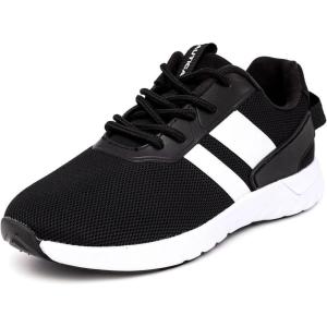 imageNautica Kids Running Sneakers  Comfortable Shoes for Boys and Girls  Sizes for Big ampamp Little Kids LaceUpBungee ManalapinBlack