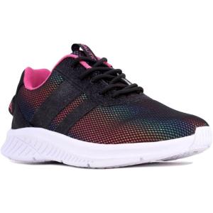 imageNautica Kids Running Sneakers  Comfortable Shoes for Boys and Girls  Sizes for Big ampamp Little Kids LaceUpBungee ManalapinBlack Rainbow Glittermanalpin