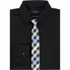 imageNautica Boys Long Sleeve ButtonDown Collared Dress Shirt with TieBlack