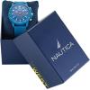 imageNautica Mens Light Blue Wheat PU Fiber Strap Watch Model NAPNOS4S1