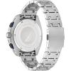 imageNautica Mens NAPTCS304 Tin Can Bay Recycled 85 Stainless Steel Bracelet ampamp Blue Silicone Strap Watch