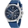 imageNautica Mens Stainless Steel Bracelet ampamp Blue Rubber Strap Watch Model NAPBOS406