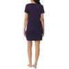 imageNautica Womens Sleep Shirt Dress MidThigh Length Lightweight Pajama Top Cotton Knit Jersey VNeck Sleepwear ampamp LoungewearEggplant