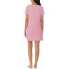 imageNautica Womens Sleep Shirt Dress MidThigh Length Lightweight Pajama Top Cotton Knit Jersey VNeck Sleepwear ampamp LoungewearHeather Rose