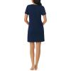 imageNautica Womens Sleep Shirt Dress MidThigh Length Lightweight Pajama Top Cotton Knit Jersey VNeck Sleepwear ampamp LoungewearNavy