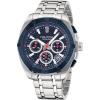 imageNautica Mens NAPTCS304 Tin Can Bay Recycled 85 Stainless Steel Bracelet ampamp Blue Silicone Strap Watch