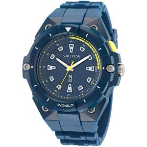 imageNautica Mens Blue Biobased PU Strap Watch Model NAPCNS401