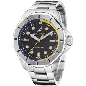 imageNautica Mens NAPKMS301 KOH May Bay Recycled 85 Stainless Steel Bracelet Watch