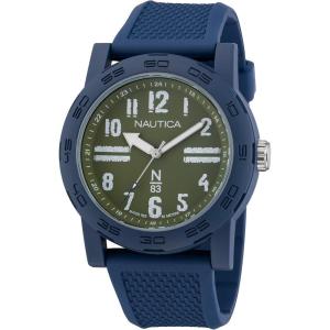 imageNautica N83 Mens NAPATS305 Ayia Triada Blue Wheat PU Fiber Strap Watch