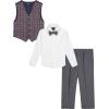 imageNautica Baby Boys 4Piece Suit Set with Dress Shirt Vest Pants and TieRoasted Rouge