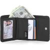 imageNautica Rowers End Small Wallet for Women RFID Blocking Slim Credit Card Holder with Zipper Coin Pocket Bifold Compact Wallet with ID Window in AmericanaWave Dreamer BlackChalk