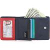 imageNautica Rowers End Small Wallet for Women RFID Blocking Slim Credit Card Holder with Zipper Coin Pocket Bifold Compact Wallet with ID Window in AmericanaRed
