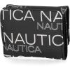 imageNautica Rowers End Small Wallet for Women RFID Blocking Slim Credit Card Holder with Zipper Coin Pocket Bifold Compact Wallet with ID Window in AmericanaWave Dreamer BlackChalk