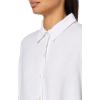 imageNautica Womens Linen Blend Long Sleeve Button Through ShirtBright White
