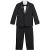 imageNautica Boys 4Piece Tuxedo Set with Dress Shirt Bow Tie Jacket and PantsBlack Tuxedo