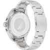 imageNautica Mens NAPCWS305 Clearwater Beach Recycled 85 Stainless Steel Bracelet ampamp Silicone Strap Watch