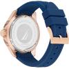 imageNautica Mens NAPKMS306 KOH May Bay Blue Silicone Strap Watch