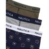 imageNautica Boys Boxer Briefs  36 Pack Comfort Stretch Cotton Kids Underwear Boxers for Boys with Contour Pouch Sizes 618Logo FlagsHeather GreyGreen3pk