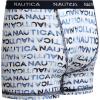 imageNautica Boys Boxer Briefs  36 Pack Comfort Stretch Cotton Kids Underwear Boxers for Boys with Contour Pouch Sizes 618Navy PrintGreyNavy3pk