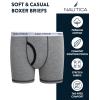 imageNautica Boys Boxer Briefs  36 Pack Comfort Stretch Cotton Kids Underwear Boxers for Boys with Contour Pouch Sizes 618Navy PrintGreyNavy3pk