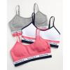 imageNautica Girls Training Bra  3 Pack6 Pack Seamless Cami Bralette  Bra for Girls Removable Pads SXLWhitePinkLight Heather Grey  6pk