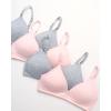 imageNautica Girls Training Bra  4 Pack6 Pack ACup Ribbed Molded Starter Bras for Teens with Adjustable Strap Sizes 30A36APink BlissLight Grey Heather 8pk Molded