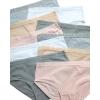imageNautica Girls Underwear Briefs  10 Pack Comfort Stretch MidWaist Breathable Cotton Underwear Panties for Girls 412PinkGreyWhiteHeather Grey