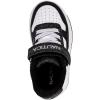 imageNautica Kids Girls Sneakers with Adjustable Strap and Bungee Straps  Comfortable Casual Shoes ToddlerLittle KidBlack White Glitter
