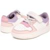 imageNautica Kids Girls Sneakers with Adjustable Strap and Bungee Straps  Comfortable Casual Shoes ToddlerLittle KidCoral Pink