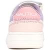 imageNautica Kids Girls Sneakers with Adjustable Strap and Bungee Straps  Comfortable Casual Shoes ToddlerLittle KidCoral Pink