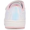 imageNautica Kids Girls Sneakers with Adjustable Strap and Bungee Straps  Comfortable Casual Shoes ToddlerLittle KidCrystal Whitemanetta