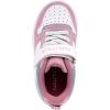 imageNautica Kids Girls Sneakers with Adjustable Strap and Bungee Straps  Comfortable Casual Shoes ToddlerLittle KidPink White Teal