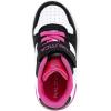 imageNautica Kids Girls Sneakers with Adjustable Strap and Bungee Straps  Comfortable Casual Shoes ToddlerLittle KidWhite Black Pink