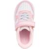 imageNautica Kids Girls Sneakers with Adjustable Strap and Bungee Straps  Comfortable Casual Shoes ToddlerLittle KidWhite Glitter Pink