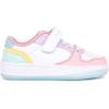 imageNautica Kids Girls Sneakers with Adjustable Strap and Bungee Straps  Comfortable Casual Shoes ToddlerLittle KidWhite Pastel