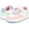 imageNautica Kids Girls Sneakers with Adjustable Strap and Bungee Straps  Comfortable Casual Shoes ToddlerLittle KidWhite Pastel