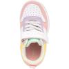 imageNautica Kids Girls Sneakers with Adjustable Strap and Bungee Straps  Comfortable Casual Shoes ToddlerLittle KidWhite Pastel Mix