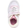 imageNautica Kids Girls Sneakers with Adjustable Strap and Bungee Straps  Comfortable Casual Shoes ToddlerLittle KidWhite Pearl Pink Metallic