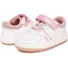 imageNautica Kids Girls Sneakers with Adjustable Strap and Bungee Straps  Comfortable Casual Shoes ToddlerLittle KidWhite Pink Iridescentmilra