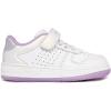 imageNautica Kids Girls Sneakers with Adjustable Strap and Bungee Straps  Comfortable Casual Shoes ToddlerLittle KidWhite Pink Purple