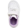 imageNautica Kids Girls Sneakers with Adjustable Strap and Bungee Straps  Comfortable Casual Shoes ToddlerLittle KidWhite Pink Purple
