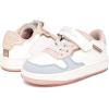 imageNautica Kids Girls Sneakers with Adjustable Strap and Bungee Straps  Comfortable Casual Shoes ToddlerLittle KidWhite Pinkalmina