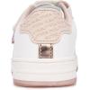 imageNautica Kids Girls Sneakers with Adjustable Strap and Bungee Straps  Comfortable Casual Shoes ToddlerLittle KidWhite Pinkalmina