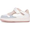imageNautica Kids Girls Sneakers with Adjustable Strap and Bungee Straps  Comfortable Casual Shoes ToddlerLittle KidWhite Pinkalmina