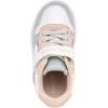 imageNautica Kids Girls Sneakers with Adjustable Strap and Bungee Straps  Comfortable Casual Shoes ToddlerLittle KidWhite Pinkalmina