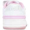 imageNautica Kids Girls Sneakers with Adjustable Strap and Bungee Straps  Comfortable Casual Shoes ToddlerLittle KidWhite Pinkgrosvenor