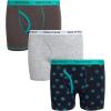 Turquoise/Heather Grey-3pk